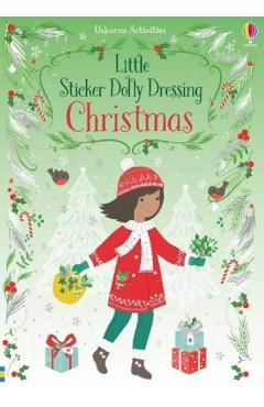 Coperta cărții 'Little Sticker Dolly Dressing Christmas - Fiona Watt'