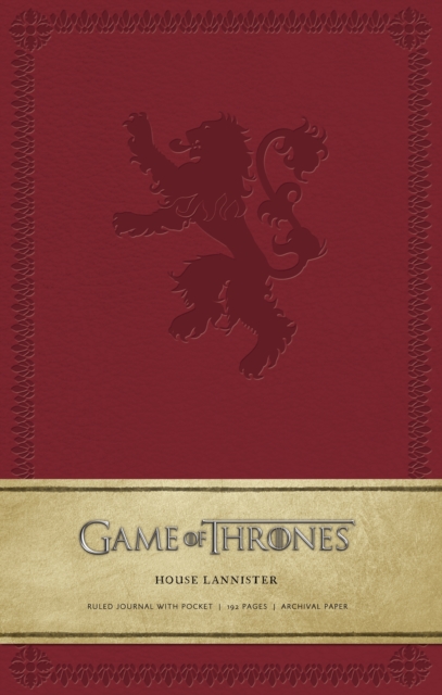 Game of Thrones: House Lannister Hardcover Ruled Journal - . Hbo