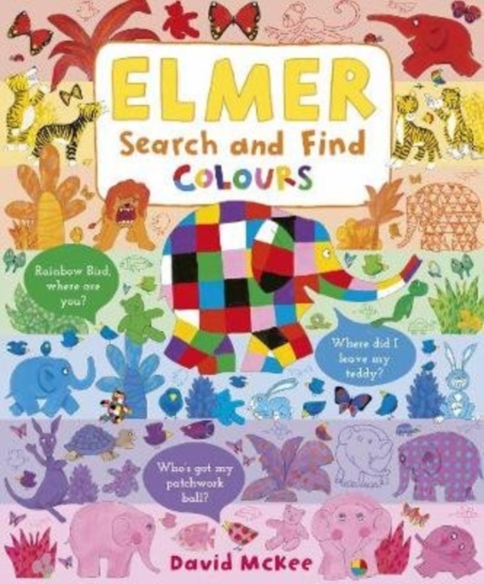 Coperta cărții 'Elmer Search and Find Colours - David Mckee'
