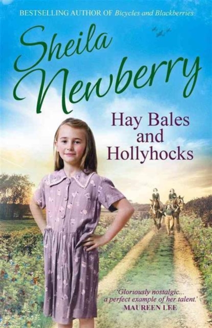 Hay Bales and Hollyhocks - Sheila|newberry Everett