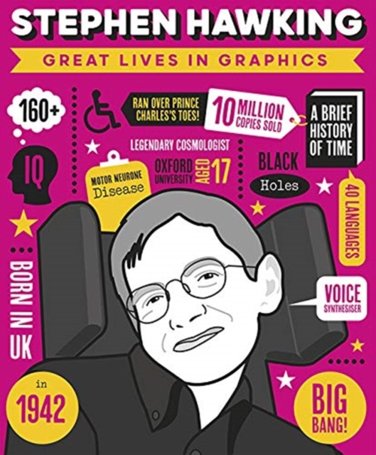 Great Lives in Graphics: Stephen Hawking - Books Button