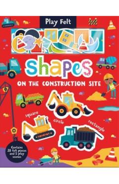 Coperta cărții 'Shapes On The Construction Site - Kit Elliot'