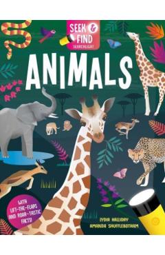 Coperta cărții 'Seek and Find Animals - Lydia Halliday'