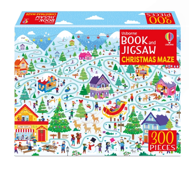 Usborne Book and Jigsaw Christmas Maze - Kate|smith Nolan