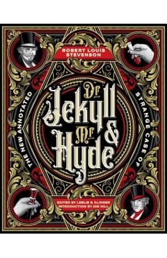 Coperta cărții 'New Annotated Strange Case of Dr. Jekyll and Mr. Hyde - Robert Louis Stevenson'