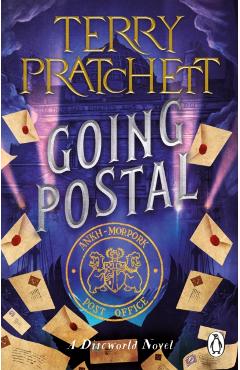Coperta cărții 'Going Postal - Terry Pratchett'