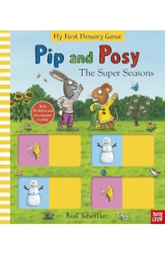 Coperta cărții 'Pip and Posy: The Super Seasons (Memory Game Book) -'