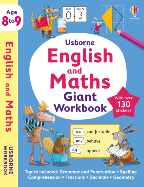 Usborne English and Maths Giant Workbook 8-9 - 