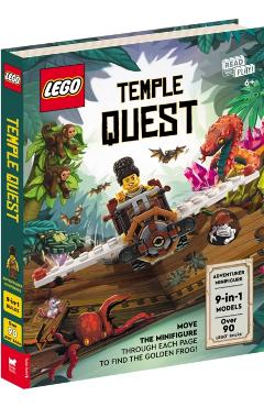 Coperta cărții 'LEGO® Books: Temple Quest (with adventurer minifigure, nine buildable models, play scenes and over 90 LEGO elements) -'