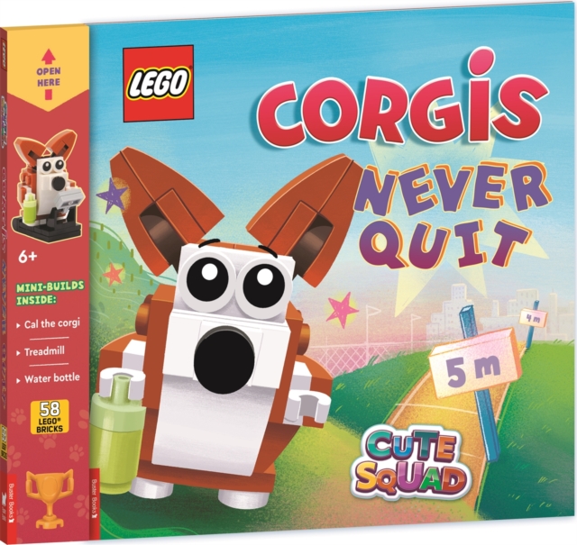 LEGO Books: Cute Squad: Corgis Never Quit (with corgi mini-build and over 55 LEGO elements) - 