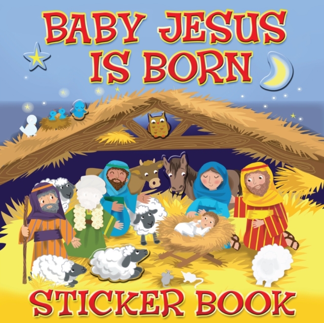 Coperta cărții 'Baby Jesus is Born Sticker Book - Karen Williamson'
