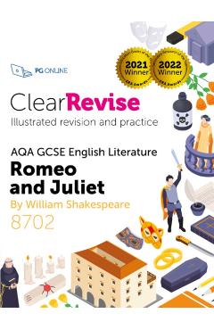 Coperta cărții 'ClearRevise AQA GCSE English Literature: Shakespeare, Romeo and Juliet -'