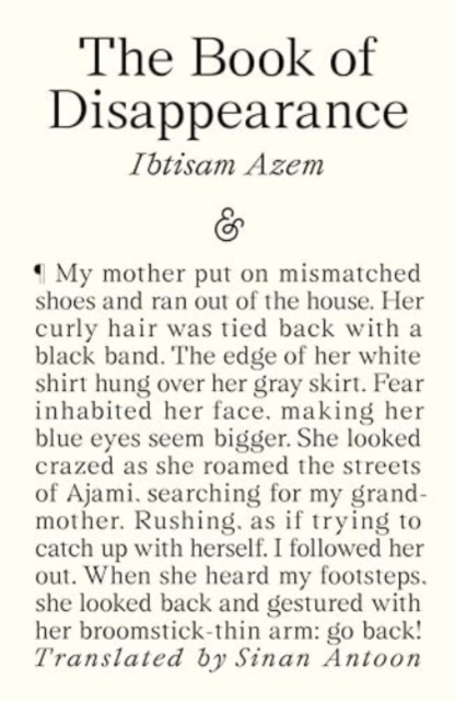 Book of Disappearance - Ibtisam Azem