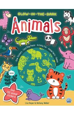 Poza produsului Glow-in-the-Dark Animals Sticker Activity - Lisa Regan