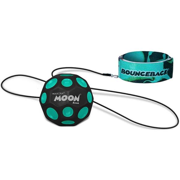 Minge hiperelastica: Waboba Moon ball cu elastic. Verde