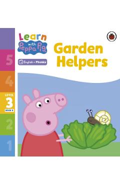 Coperta cărții 'Learn with Peppa Phonics Level 3 Book 8 – Garden Helpers (Phonics Reader) -'