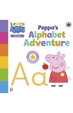 Coperta cărții 'Learn with Peppa: Peppa's Alphabet Adventure -'