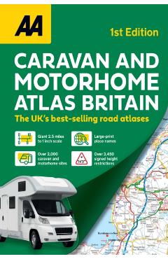 Coperta cărții 'AA Caravan & Motorhome Atlas -'