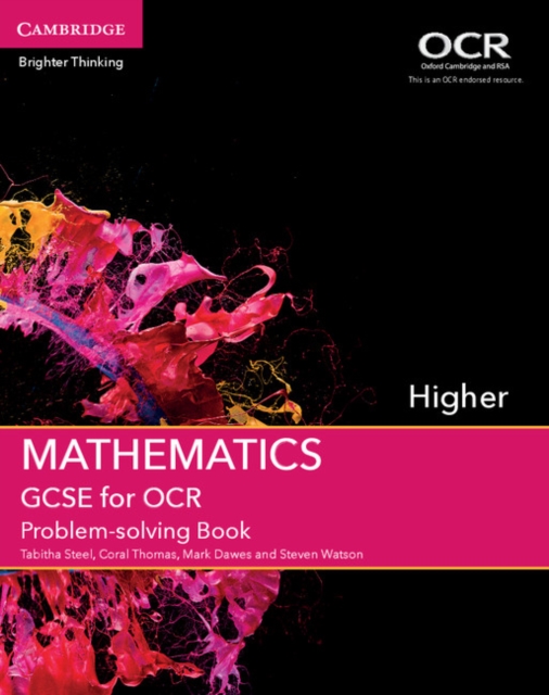 Coperta cărții 'GCSE Mathematics for OCR Higher Problem-solving Book - Tabitha|thomas Steel'