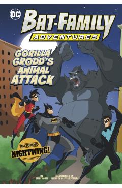 Coperta cărții 'Gorilla Grodd’s Animal Attack - Steve Korte'