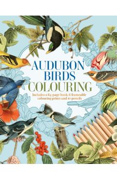 Coperta cărții 'Audubon Birds Colouring Kit - Peter Gray'