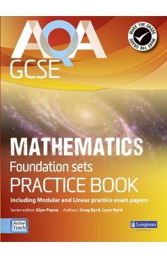 Coperta cărții 'AQA GCSE Mathematics for Foundation sets Practice Book - Glyn|burns Payne'