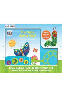 Poza produsului Eric Carl Bubble Wand Songbook Very Sunny Day Sound Book Set - P I Kids