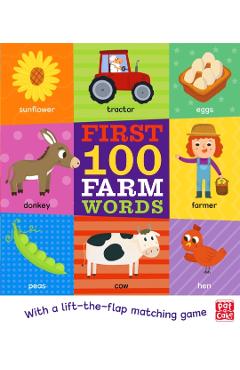 Coperta cărții 'First 100 Farm Words -'