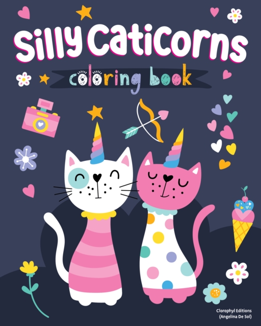 Silly Caticorns Coloring Book - 