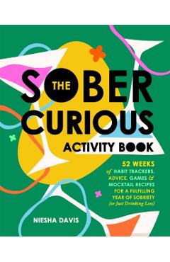 Coperta cărții 'Sober Curious Activity Book - Niesha Davis'