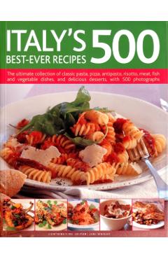Coperta cărții 'Italy's 500 Best-ever Recipes - Jeni Wright'