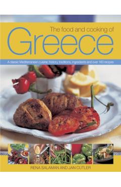 Coperta cărții 'Food and Cooking of Greece - Rena|cutler Salaman'