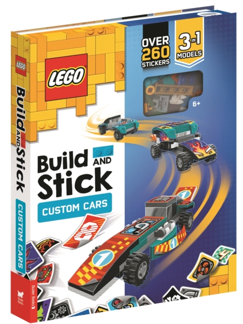 LEGO Build and Stick: Custom Cars (Includes LEGO pieces, book and over 260 stickers) - 