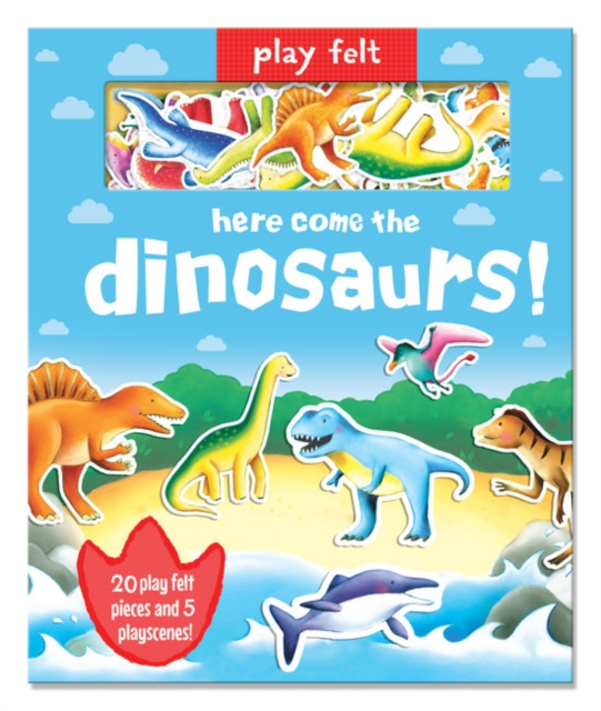 Play Felt Here Come the Dinosaurs - Activity Book - Georgina Wren