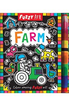 Coperta cărții 'Fuzzy Art Farm - Melanie Hibbert'