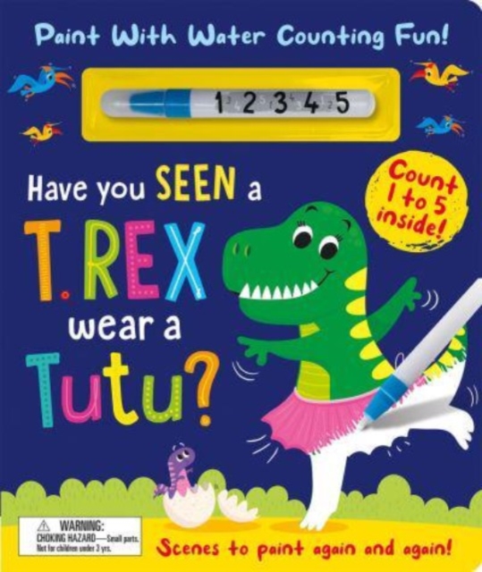 Have You Seen a T. rex Wear a Tutu? - Paint With Water Counting Fun! - Zach Rosenthal