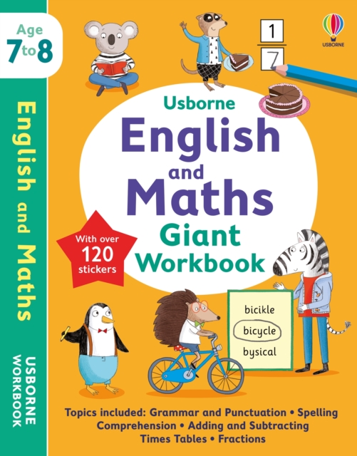 Usborne English and Maths Giant Workbook 7-8 - Holly|bingham Bathie