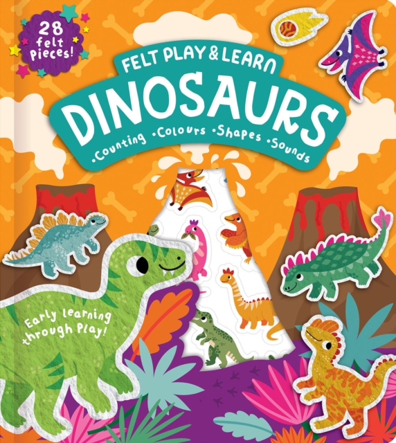 Felt Play & Learn Dinosaurs - Alice Barker