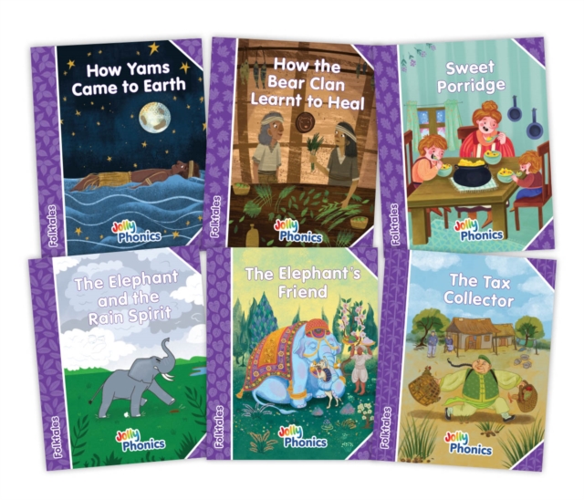 Jolly Phonics Folktales Purple Readers (Level 5) Complete Set (1-6) - Sara Wernham