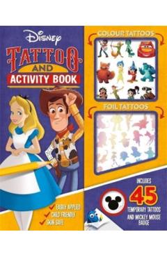 Coperta cărții 'Disney: Tattoo and Activity Book -'