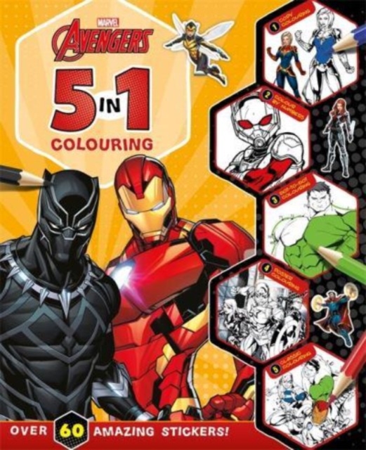 Marvel Avengers: 5 in 1 Colouring - 