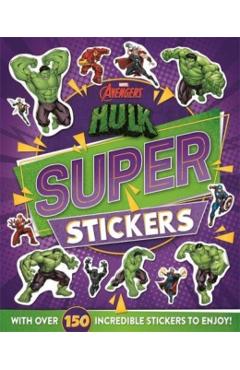 Coperta cărții 'Marvel Avengers Hulk: Super Stickers -'