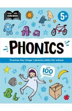 Coperta cărții 'Help With Homework: Age 5+ Phonics -'