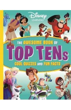Coperta cărții 'Disney Learning: The Awesome Book of Top Tens -'