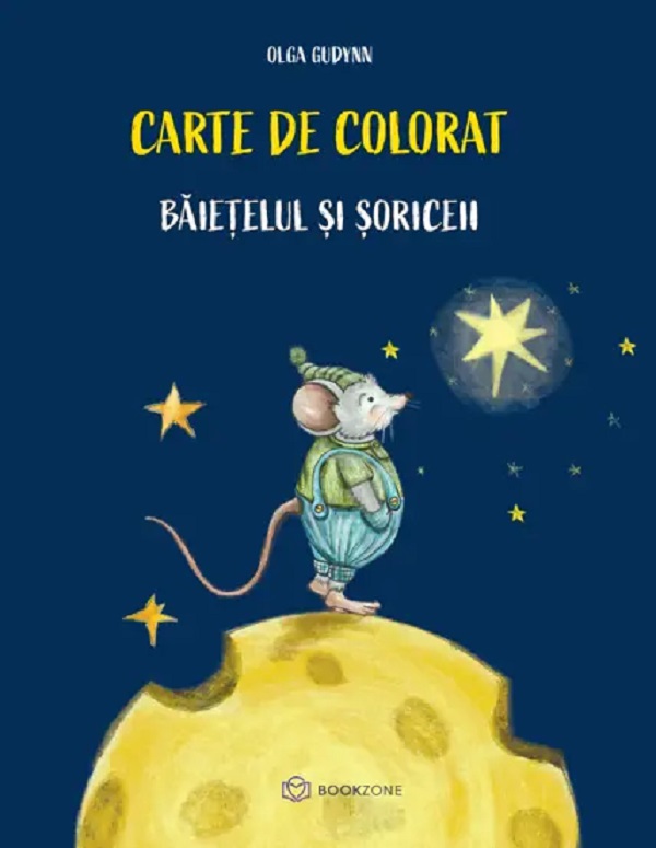 Baietelul si soriceii. Carte de colorat - Olga Gudynn