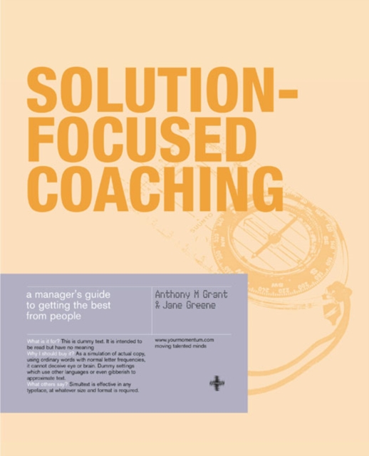 Solution-Focused Coaching - Anthony|greene Grant