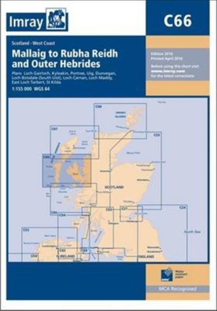 Coperta cărții 'Imray Chart C66 -'
