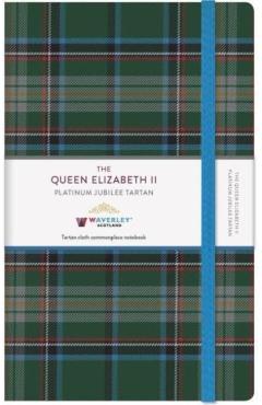 Poza produsului Queen Elizabeth II Platinum Jubilee Tartan Cloth Large Notebook - 