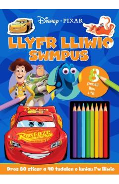 Coperta cărții 'Disney Pixar: Llyfr Lliwio Swmpus -'