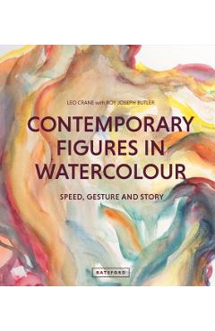Coperta cărții 'Contemporary Figures in Watercolour - Leo|butler Crane'